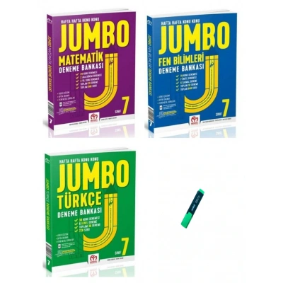 7. Sınıf Jumbo Serisi Matematik Türkçe ve Fen Bilimleri Denemeleri