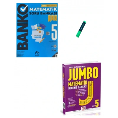 5. Sınıf Matematik Banko Soru Bankası ve Jumbo Deneme