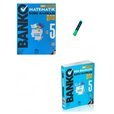 5. Sınıf Banko Serisi Matematik ve Fen Bilimleri Soru Bankası
