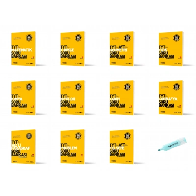 TYT Tüm Dersler Soru Bankası Seti (11 kitap)