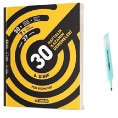 6.Sınıf Fen Bilimleri 30 Haftalık Deneme (Yeni Müfredat)