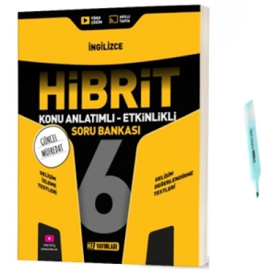 6.Sınıf HİBRİT İngilizce Konu Anlatımlı Etkinlikli Soru Bankası (Yeni Müfredat)