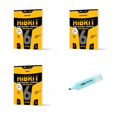 6.Sınıf HİBRİT Matematik Fen Bilimleri Türkçe Konu Anlatımlı Etkinlikli SB (Yeni Müfredat)