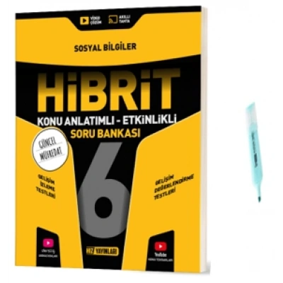 6.Sınıf HİBRİT Sosyal Konu Anlatımlı Etkinlikli Soru Bankası (Yeni Müfredat)
