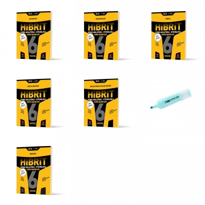 6.Sınıf HİBRİT Tüm Dersler Konu Anlatımlı Etkinlikli SB 6 Kitap (Yeni Müfredat)