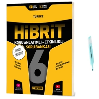 6.Sınıf HİBRİT Türkçe Konu Anlatımlı Etkinlikli Soru Bankası (Yeni Müfredat)