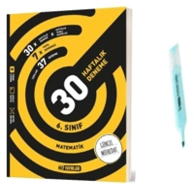 6.Sınıf Matematik 30 Haftalık Deneme (Yeni Müfredat)