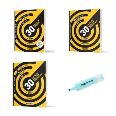 6.Sınıf Matematik Fen Bilimleri Ve Türkçe 30 Haftalık Deneme (Yeni Müfredat)