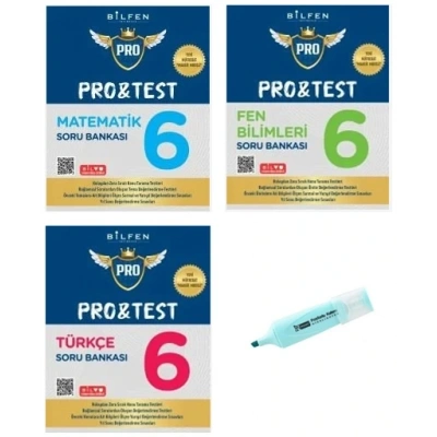 6.Sınıf ProTest Matematik Fen Bilimleri Ve Türkçe Soru Bankası Yeni Müfredat