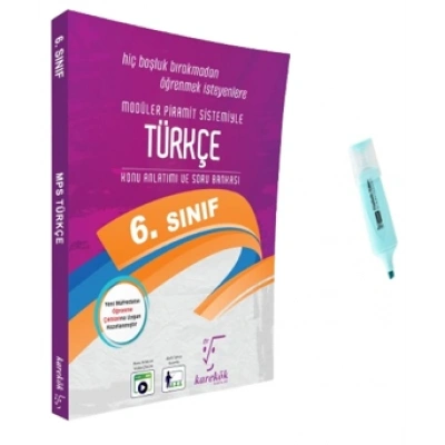 6.Sınıf Türkçe MPS Konu Anlatımlı Soru Bankası (Yeni Müfredat)