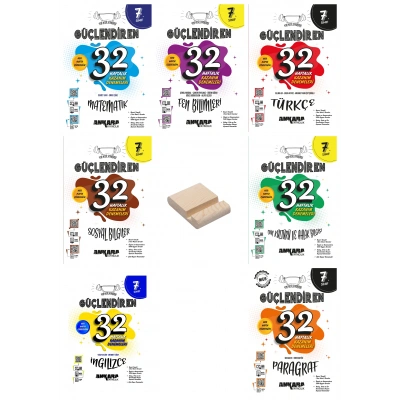 7. Sınıf 32 Haftalık Tüm Dersler Kazanım Denemeleri 7li Set