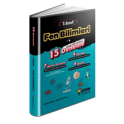7. Sınıf Aydın Fen Bilimleri 15 Deneme