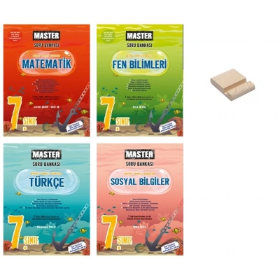 7. Sınıf Master Matematik Fen Türkçe ve Sosyal Bilgiler Soru Bankası 4lü Set