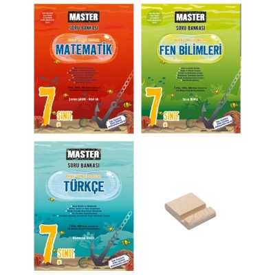 7. Sınıf Master Matematik Fen ve Türkçe Soru Bankası 3lü Set