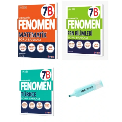7. Sınıf Matematik Fen Bilimleri Ve Türkçe B Serisi Soru Bankası