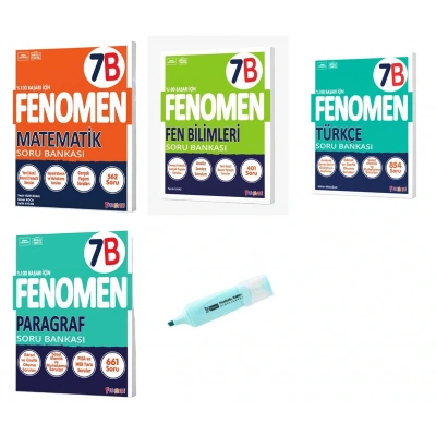 7. Sınıf Matematik Fen Türkçe Paragraf B Serisi Soru Bankası