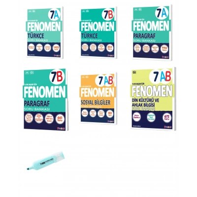 7. Sınıf Türkçe A-B Paragraf A-B Sosyal ve Din Soru Bankası