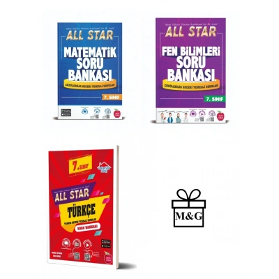 7.Sınıf All Star Matematik Fen Bilimleri Ve Türkçe Soru Bankası