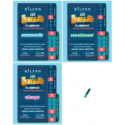 8. Sınıf LGS Denebil Matematik Türkçe ve Fen Bilimleri Deneme Seti