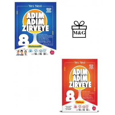 8.Sınıf Adım Adım Matematik Ve Türkçe Konu Anlatımlı