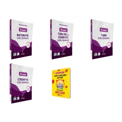 9. Sınıf 2025 Matematik Edebiyat Tarih Coğrafya Soru Bankası