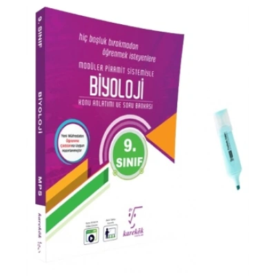 9.Sınıf Biyoloji MPS Konu Anlatımı Ve Soru Bankası (Yeni Müfredat)