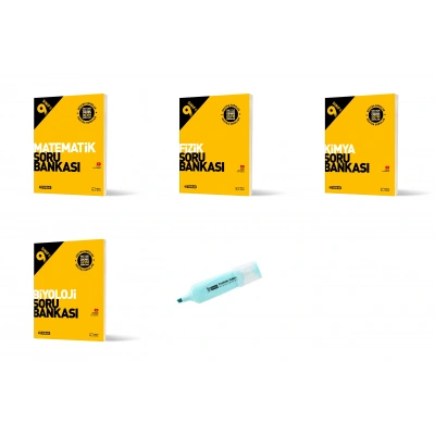 9.Sınıf Matematik Fizik Kimya Biyoloji Soru Bankası Seti (Yeni Müfredat)