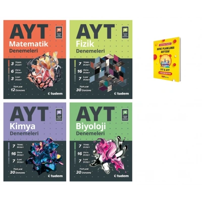 AYT Matematik Fizik Kimya ve Biyoloji 4lü Sayısal Denemeleri