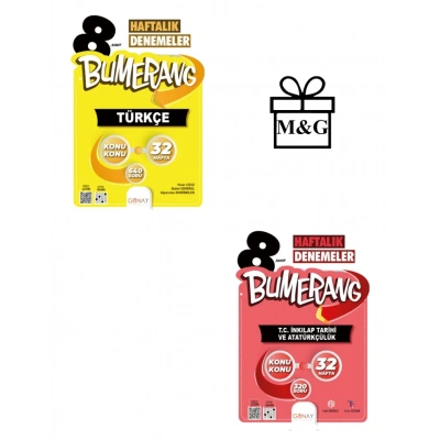 Bumerang 32’lik Haftalık LGS 8. Sınıf Türkçe ve İnkılap Denemeleri