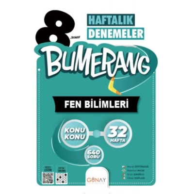 Bumerang LGS 8. Sınıf 32’lik Haftalık Fen Bilimleri Denemeleri
