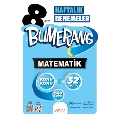 Bumerang LGS 8. Sınıf 32’lik Haftalık Matematik Denemeleri