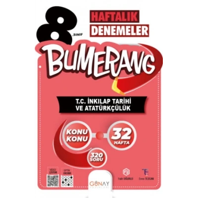 Bumerang LGS 8. Sınıf 32’lik Haftalık T.C. İnkılap Tarihi ve Atatürkçülük Denemeleri