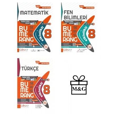 BUMERANG LGS 8. Sınıf Etkinlikli Matematik Fen Bilimleri Türkçe