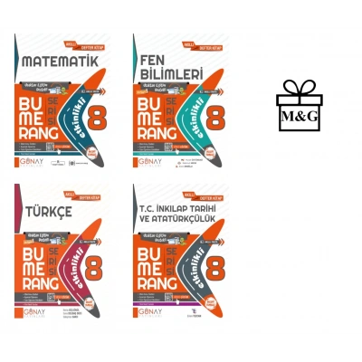 BUMERANG LGS 8. Sınıf Etkinlikli Matematik Fen Bilimleri Türkçe İnkılap Tarihi
