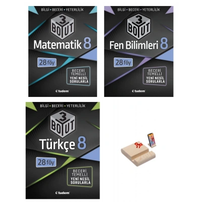 LGS 8. SINIF 3 BOYUT MATEMATİK FEN VE TÜRKÇE 3LÜ SET
