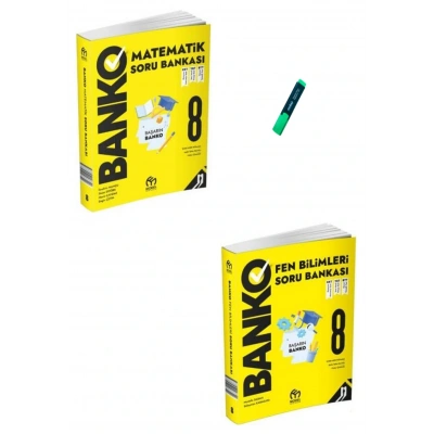 LGS 8. Sınıf Banko Serisi Matematik ve Fen Bilimleri Soru Bankası