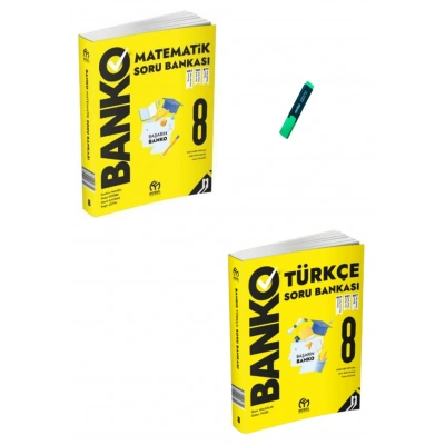 LGS 8. Sınıf Banko Serisi Matematik ve Türkçe Soru Bankası