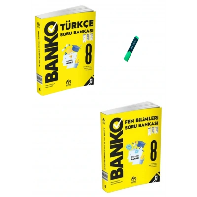 LGS 8. Sınıf Banko Serisi Türkçe ve Fen Bilimleri Soru Bankası