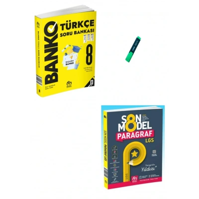 LGS 8. Sınıf Banko Türkçe Soru Bankası ve Son Model Paragraf