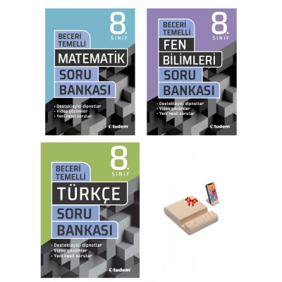 LGS 8. Sınıf Beceri Temelli Soru Bankası Matematik Fen ve Türkçe 3lü Set