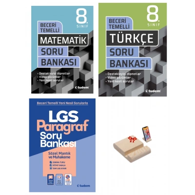 LGS 8. Sınıf Beceri Temelli Soru Bankası Matematik Türkçe ve Paragraf 3lü Set