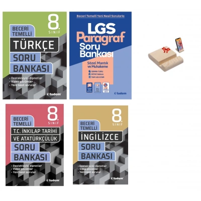 LGS 8. Sınıf Beceri Temelli Soru Bankası Sözel Dersler 4lü Set