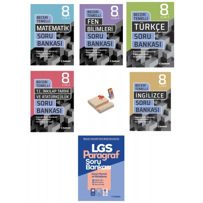 LGS 8. Sınıf Beceri Temelli Soru Bankası Tüm Dersler 6lı Set