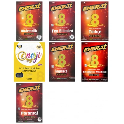 LGS 8. Sınıf Enerji Serisi Tüm Dersler Soru Bankası 7 Kitap