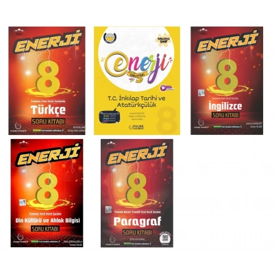 LGS 8. Sınıf Enerji Türkçe İnkılap İngilizce Din ve Paragraf Soru Bankası
