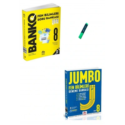 LGS 8. Sınıf Fen Bilimleri Banko Soru Bankası ve Jumbo Deneme