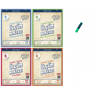 LGS 8. Sınıf Ölçüm Noktası Matematik Fen Türkçe ve İnkılap 4 Kitap