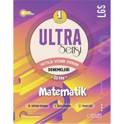 LGS 8. Sınıf ULTRA SERİSİ 1.DÖNEM MATEMATİK DENEMELERİ