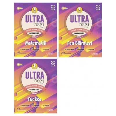 LGS 8. Sınıf ULTRA SERİSİ 1.DÖNEM MATEMATİK FEN BİLİMLERİ VE TÜRKÇE DENEMELERİ