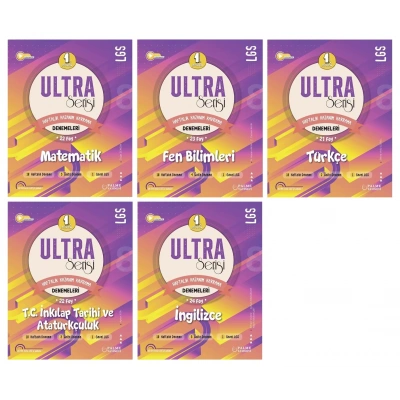 LGS 8. Sınıf ULTRA SERİSİ 1.DÖNEM MATEMATİK FEN TÜRKÇE iNKILAP VE İNGİLİZCE DENEMELERİ